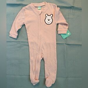 Disney Light Pink Footie with Bear Patch